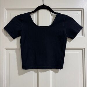 Classic Black Women's Crop Top Tank Tshirt